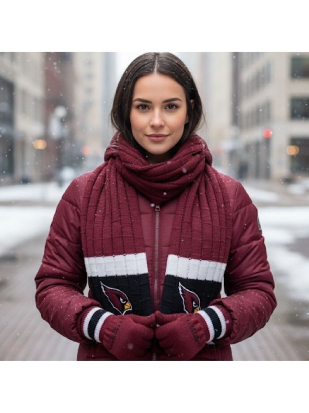 Arizona Cardinals Scarf and Glove Set